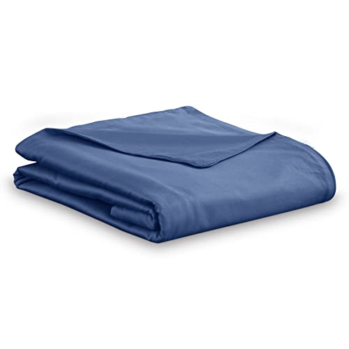 Spread Spain Madison Avenue Cotton Quilt Cover | 400 Thread Count Light Silky Sateen Sheets Single Size Quilt Cover with Zipper Closure | Soft Razai Cover - 60 x 90 inch - American Blue - Image 1