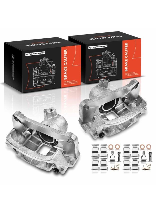 A-Premium Disc Brake Caliper Assembly with Bracket Compatible with Select Toyota and Lexus Models - 4Runner, Sequoia, GX460, GX470 - Rear Driver and Passenger Side, 2-PC Set - Image 1