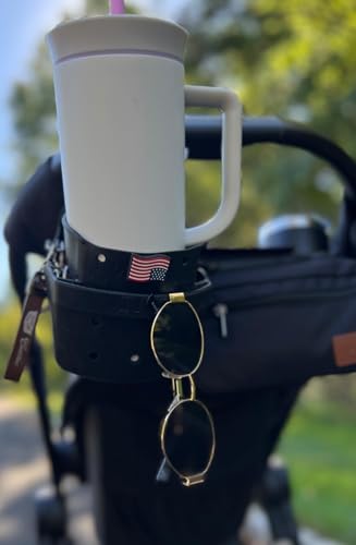 COFFEEKEEPERS Drink Keeper Universal Drink Cup Holder for Walker | Extra Large Stroller Cup Holder with Phone Side Pockets | Perfect for Beach or Lounge Chair | Hold Accessories for Boat, Kitchen, Office, or Car - Image 5