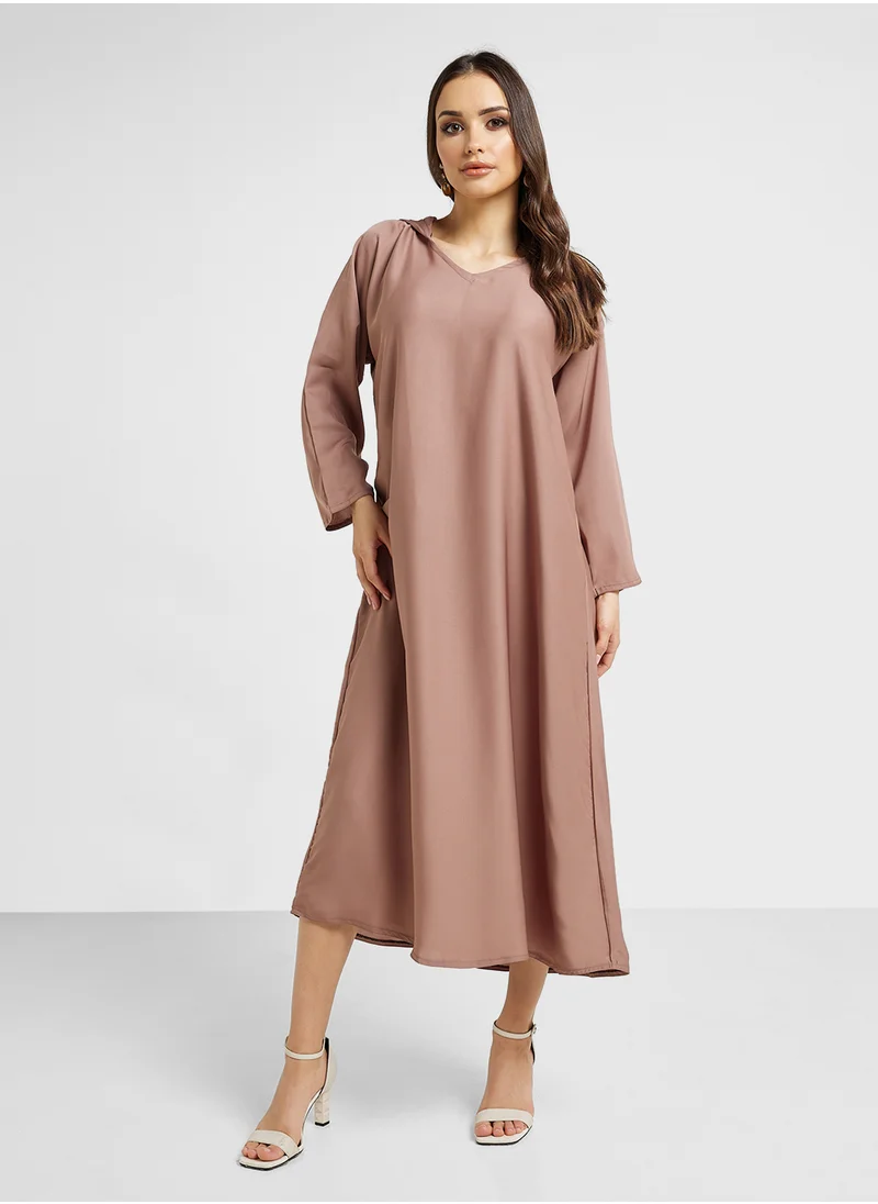 ARABIAN CLOSET Hooded Abaya