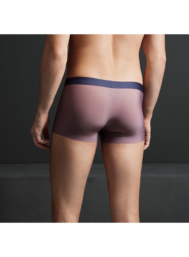 mybody Mybody Men's Underwear 3-pack Ice Silk Cooling Boxer Briefs, Haitang Color + Crystal Black + Charcoal Gray, Size L  - Image 3
