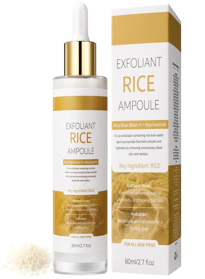 Veakoo Peel Shot Glow White Rice Exfoliant Peeling Ampoule, Soft Exfoliating Face and Body Scrub, Facial Exfoliator, Deep Hydration Serum, 80ml - Image 1