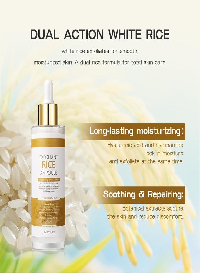 Veakoo Peel Shot Glow White Rice Exfoliant Peeling Ampoule, Soft Exfoliating Face and Body Scrub, Facial Exfoliator, Deep Hydration Serum, 80ml - Image 3