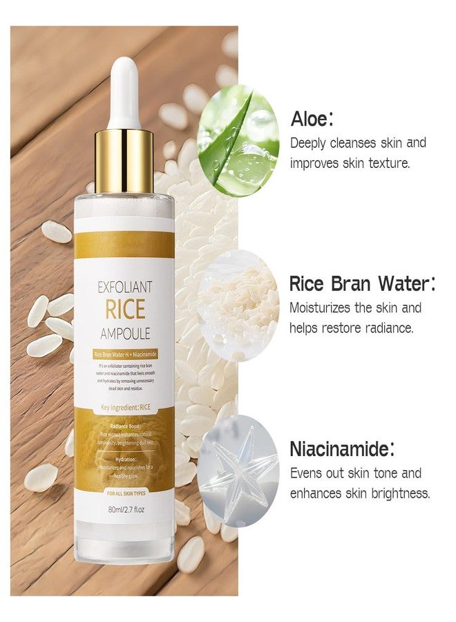 Veakoo Peel Shot Glow White Rice Exfoliant Peeling Ampoule, Soft Exfoliating Face and Body Scrub, Facial Exfoliator, Deep Hydration Serum, 80ml - Image 5
