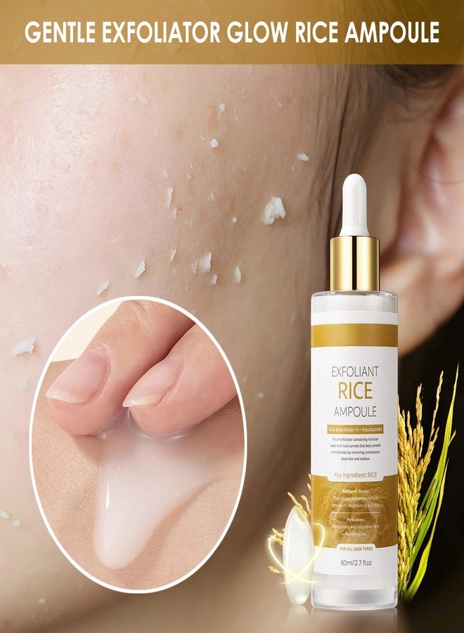 Veakoo Peel Shot Glow White Rice Exfoliant Peeling Ampoule, Soft Exfoliating Face and Body Scrub, Facial Exfoliator, Deep Hydration Serum, 80ml - Image 2