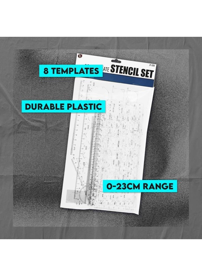 SE Template Stencil Set (8 PC.) - JT-ST8 - Image 3