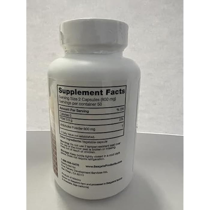 Seagate Products Artichoke 400 mg 100 Capsules - Image 3