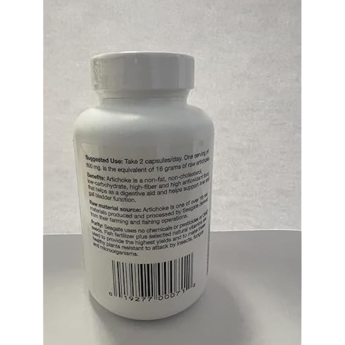 Seagate Products Artichoke 400 mg 100 Capsules - Image 4