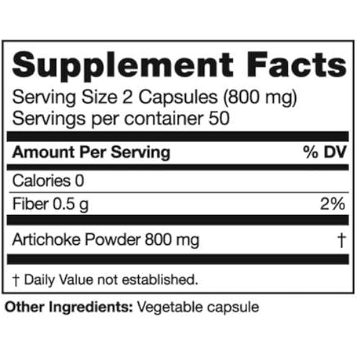 Seagate Products Artichoke 400 mg 100 Capsules - Image 2