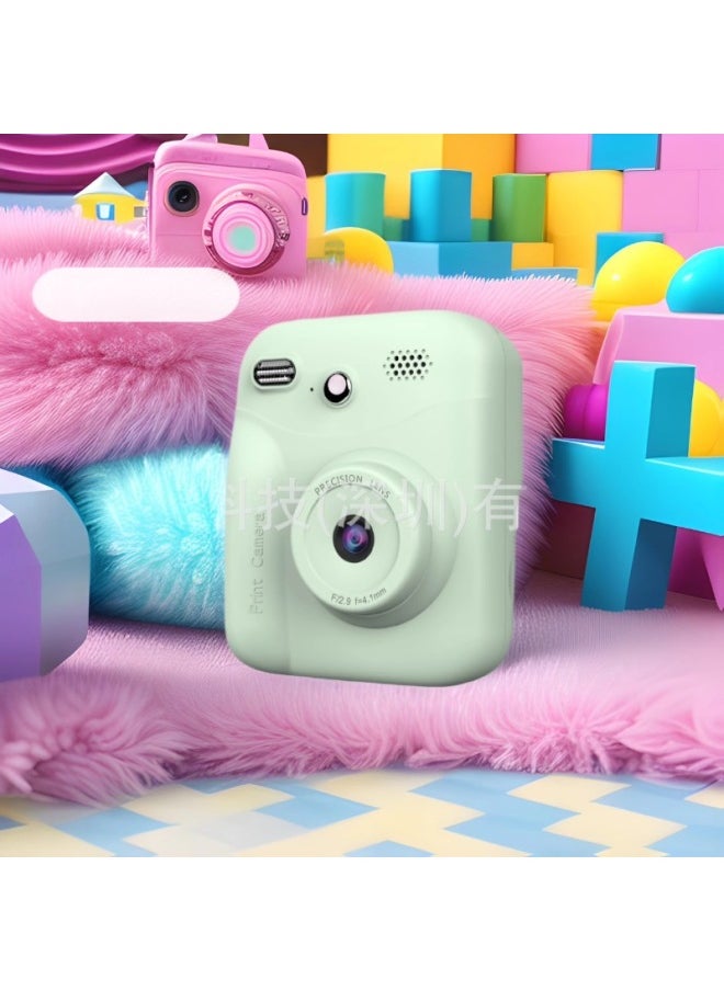 Generic Children's Camera Cartoon Digital Mini Hd Selfie Print Camera Toy Gift-Color:Light Purple  - Image 2