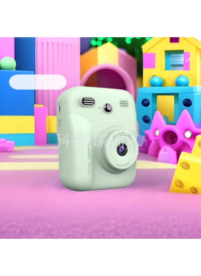 Generic Children's Camera Cartoon Digital Mini Hd Selfie Print Camera Toy Gift-Color:Light Purple  - Image 3
