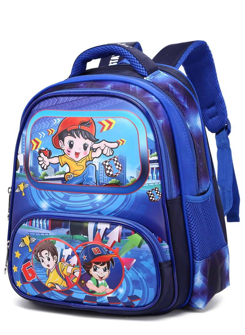 ستارجولد حقيبة ظهر للأطفال مكونة من 3 قطع للأطفال الأولاد مع حزام قابل للتعديل للمدرسة مقاس 14 بوصة - Image 2