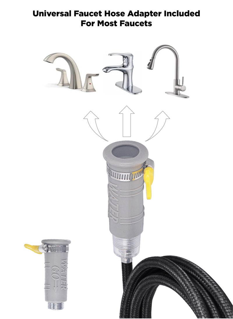 INNOV In Mecca - Promotional Travel Shattaf bidet kit. High pressure sprayer with 3 Meter Hose. 1pc compressed washing towel. 2 x Connectors - Quick Connector + Universal Silicone connector. - Image 1