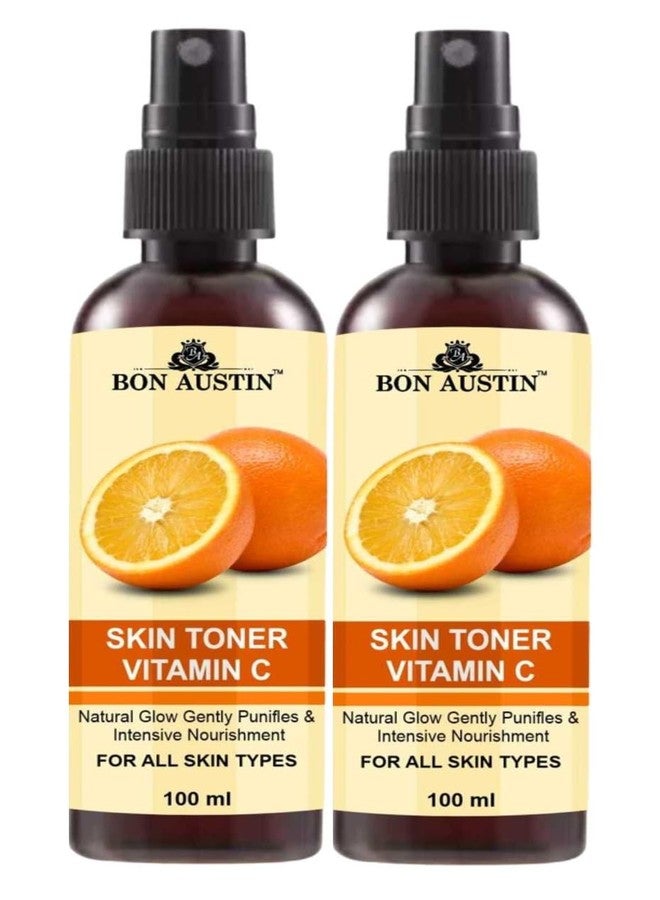 Bon Austin Vitamin C Face Toner for Radiant Glow Skin Toner with Vitamin C/Pore Tightening Toner for Men & Women Pack of 2 of 100 ML - Image 1
