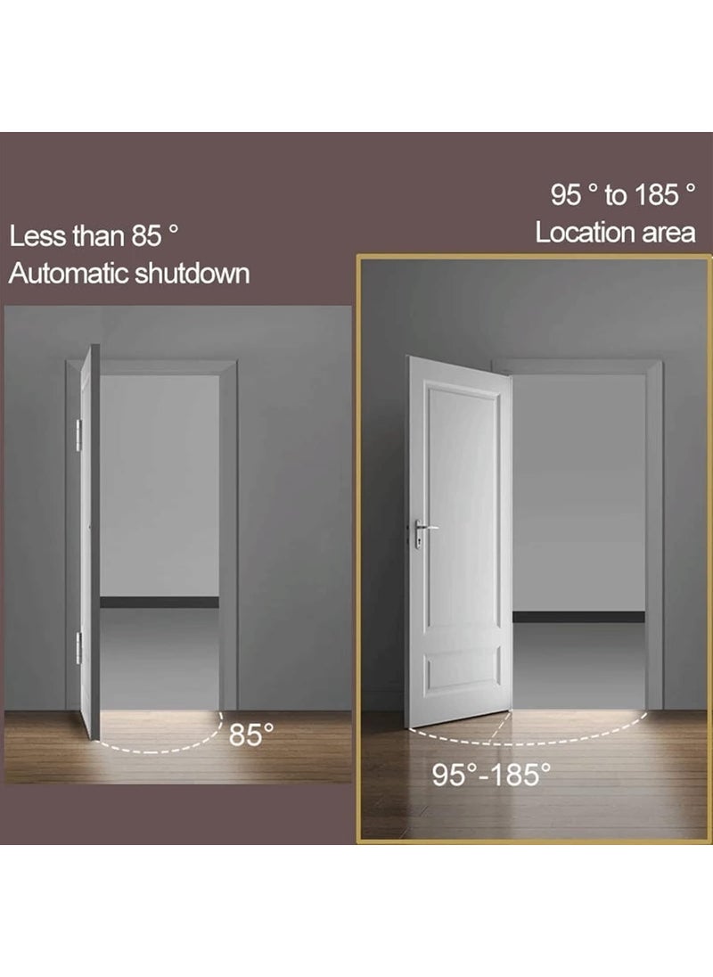 THINGS OF WORLD THINGS OF WORLD 3 in 1 Automatic Self Closing Door Hinges Lock 90 Degrees Positioning Multifunctional Heavy Duty Stainless Steel Spring Door Closer for Cabinets Home Office Gold Pack of 1  - Image 4