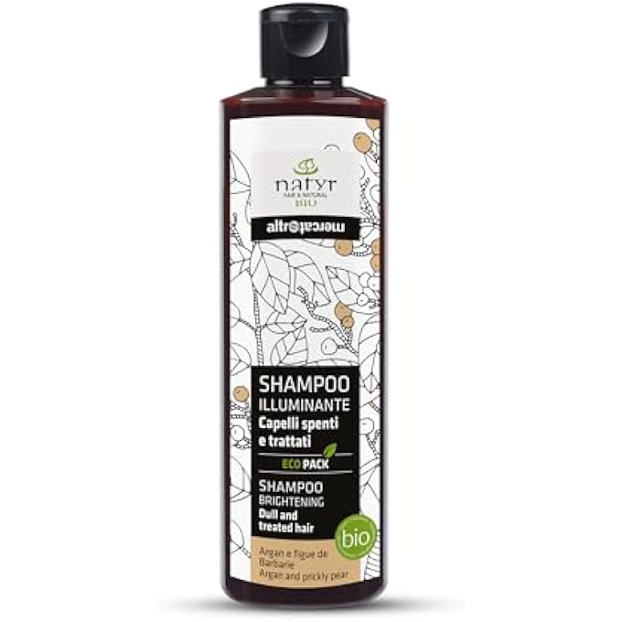 Natyr SONSTIGER MARKT - BRIGHTENING SHAMPOO - DULL HAIR - ARGAN AND FIGURES - ORGANIC - 250 ML - Image 1