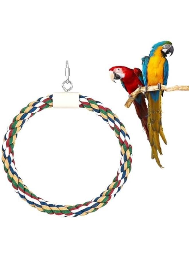 Parrot Climbing and Biting Toy with Cotton Rope and Bungee Cord for Birdcage Swing - Image 5