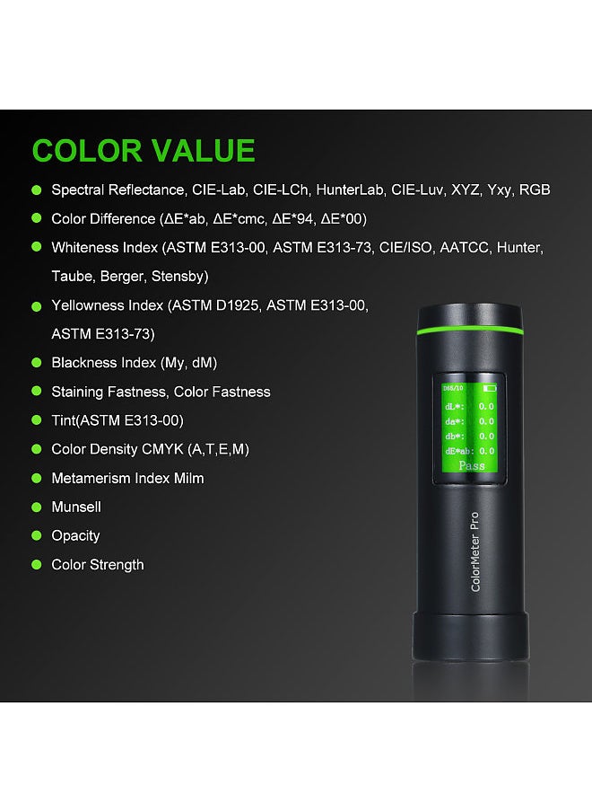 Generic - Colorimeter Color Meter Chromometer Smart Color Measuring Instrument APP Control Auto Calibration High Precision Android iOS Windows Supported - Image 1