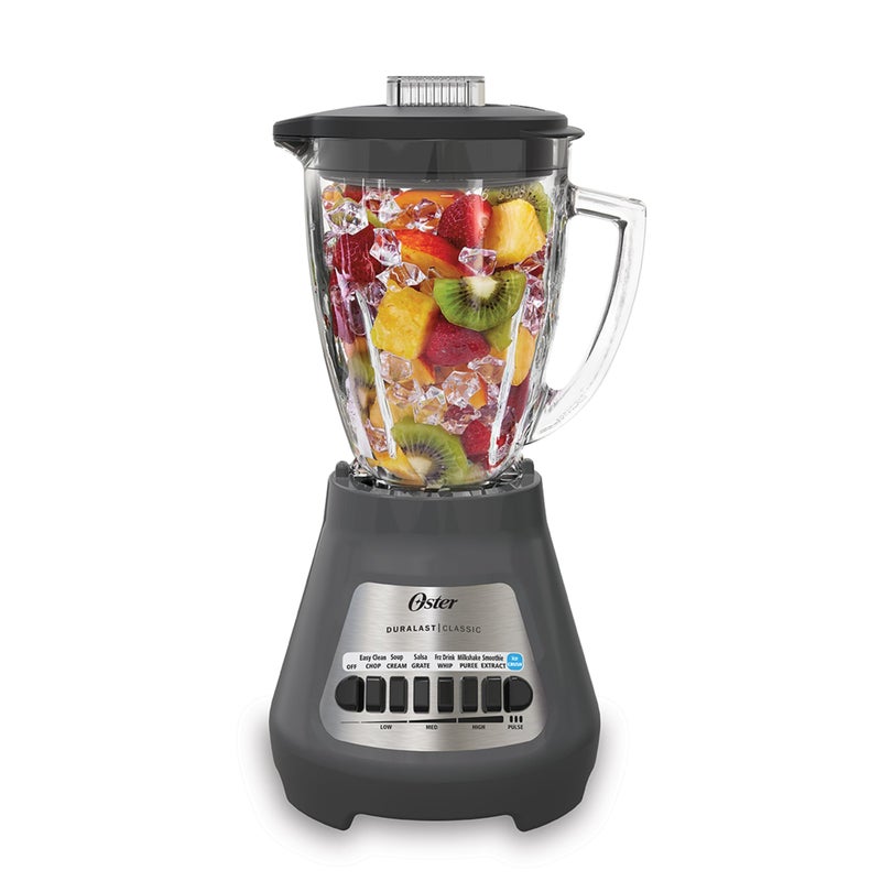 OsterÂ® Classic Series 8-Speed Blender with 6-Cup Glass Jar, Gray - Image 1