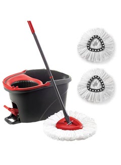 EXCLIFE Rotary mop and bucket set with foot pedal, floor mop with rotary wringer  - Image 3