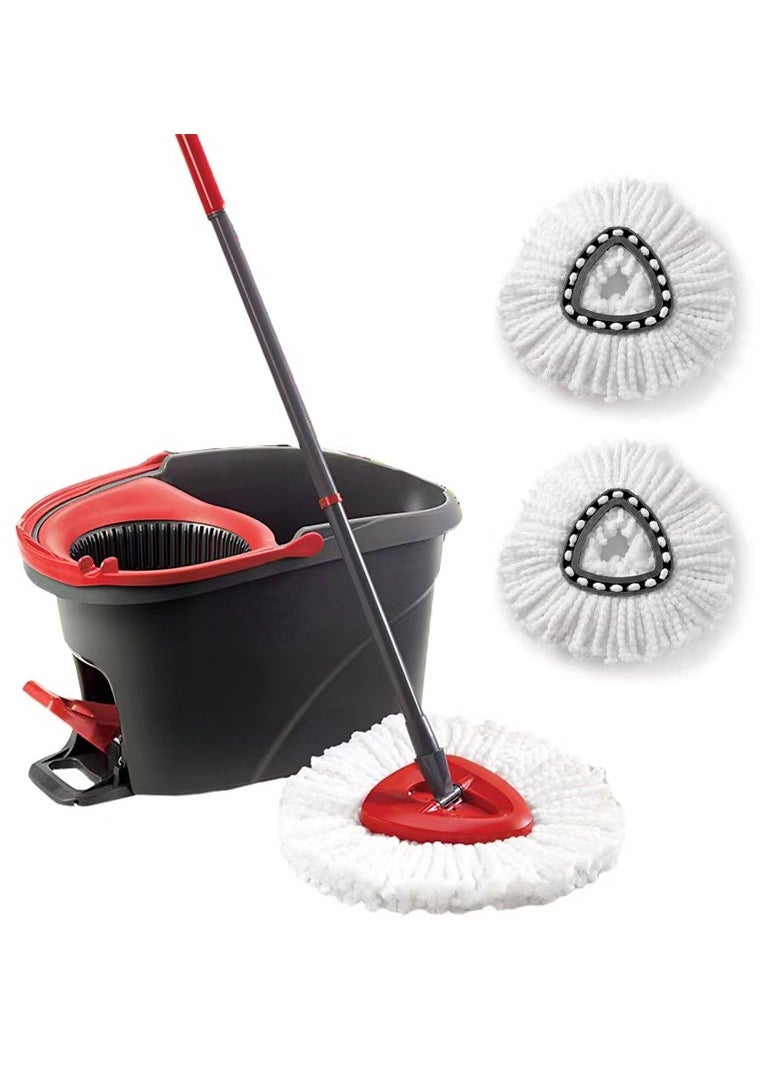 EXCLIFE Rotary mop and bucket set with foot pedal, floor mop with rotary wringer  - Image 3
