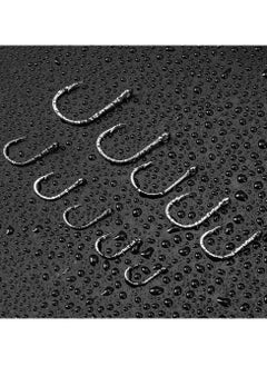 Generic 500-Piece Premium Fishhooks High Carbon Steel Fishing Hooks with 10 Sizes, Strong Sharp Fish Hook with Barbs, Portable Plastic Box, for Freshwater/Seawater  - Image 5