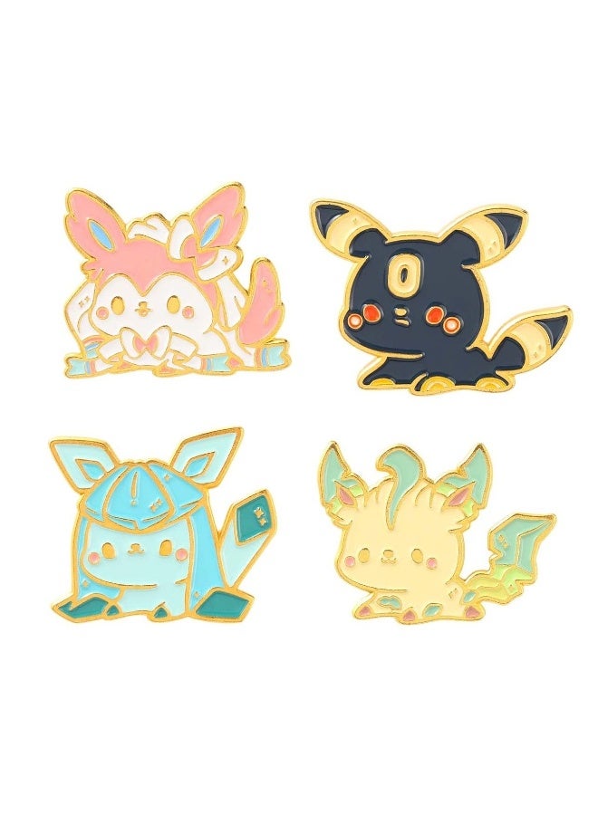 4 Set Cartoon Brooch, Animal Pin, Jackets Backpack Pin, Creative Enamel Pin Brooches, Perfect for Kids, Teens, and Women  - Image 1