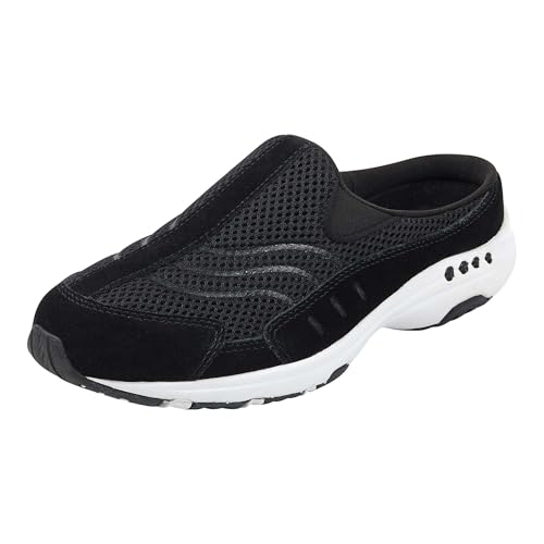 Easy Spirit womens Traveltime Mule, Traveltime Black Suede 960, 5 - Image 1