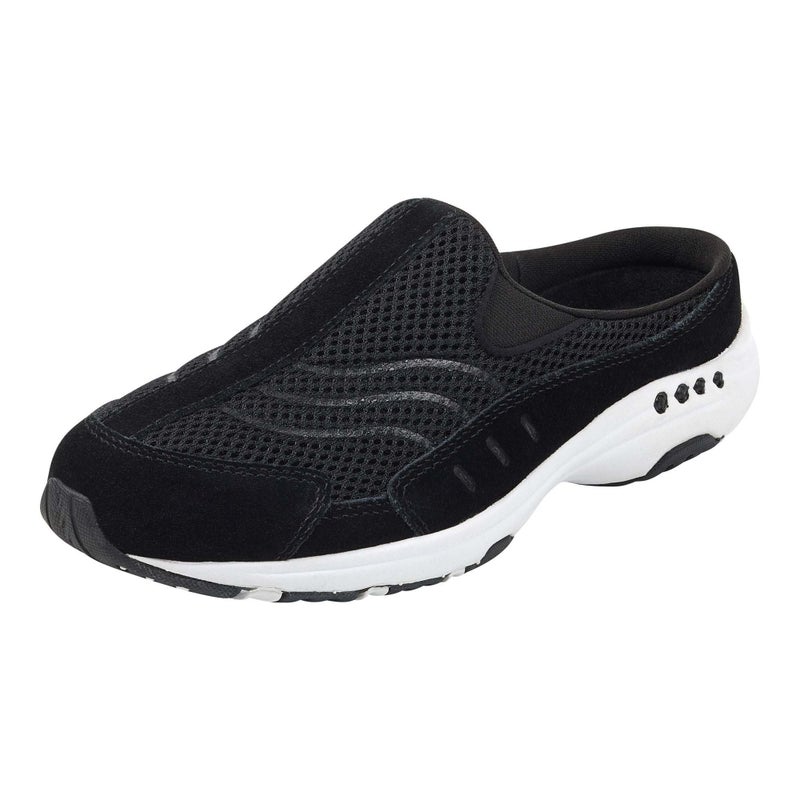 Easy Spirit womens Traveltime Mule, Traveltime Black Suede 960, 5 - Image 2