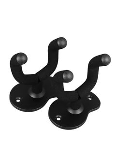Thoraya 2PCS Guitar Wall Mount Hanger Metal Multifunctional Guitar Hangers Hook with 5 Picks for Ukulele  - Image 3