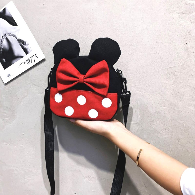 Dksyee Cute Mini Mouse Crossbody Bag for Little Girls Mini Toddler Crossbody Purse Small Kids Shoulder Handbag Cross Body Bag - Image 3