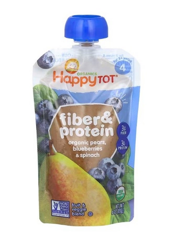 Happy Tot Fiber and Protein 2 Years Organic Pears Blueberries and Spinach 4 oz 113 g - pzsku/Z3729C23F8A68CFF0229DZ/45/_/1705996445/c735e9df-9131-49bb-a4ea-3d11a4cb88bd