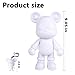 Coniuty DIY Fluid Bear Keychain Painting Set Teddy Bear Figure for Creative Fluid Art and Home Decoration 9 Inch Blank Mold - Image 4