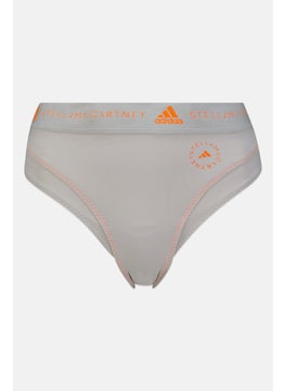 adidas By Stella McCartney Women Brand Logo Bikini Bottom, Grey  - Image 1