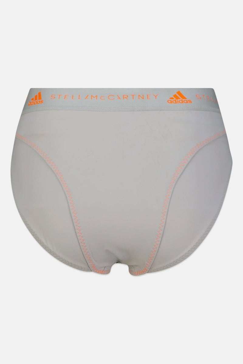 Adidas by Stella McCartney Women Brand Logo Bikini Bottom, Grey - Image 3