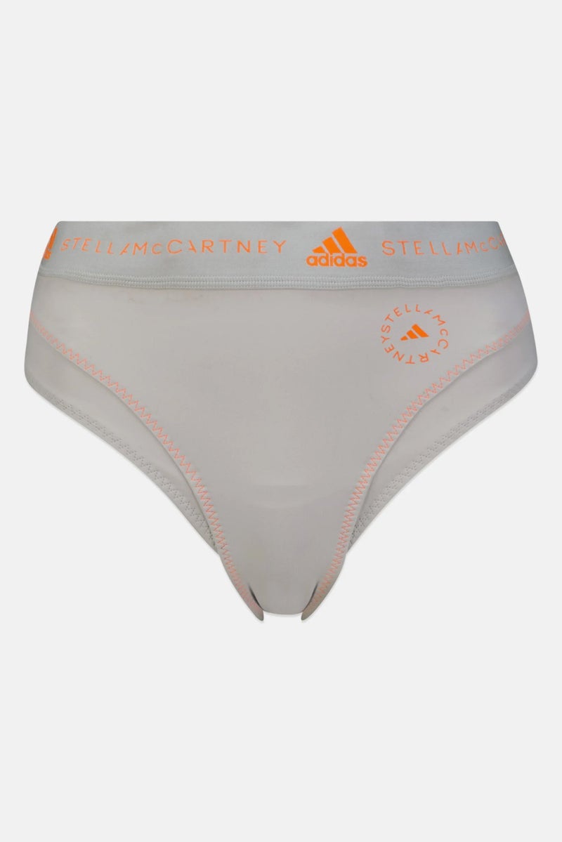 Adidas by Stella McCartney Women Brand Logo Bikini Bottom, Grey - Image 2
