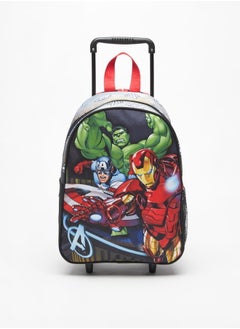MARVEL Avengers Print Trolley Backpack with Retractable Handle - 34x25x12 cm  - Image 1