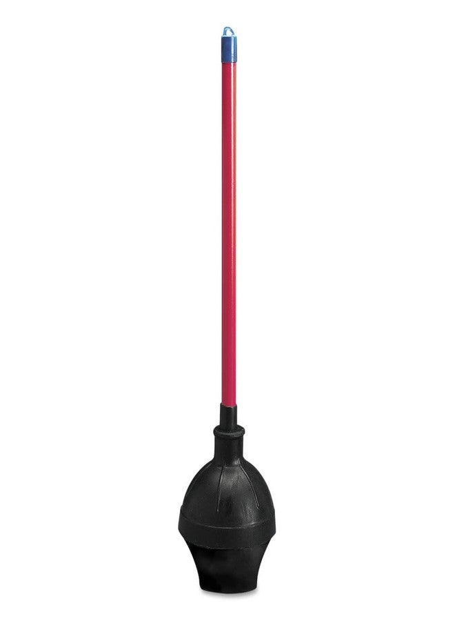 Boardwalk 09201EA Toilet Plunger, 18-Inch Plastic Handle w/ 5 5/8-Inch Dia Bowl, Red/Black