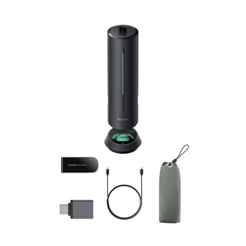 Insta360 Wave AI Conference Speakerphone with Bluetooth, Noise-Canceling Mics, Beamforming, Zoom Certified, AI Transcription & Summary, 32GB Storage for Meetings, Podcasts, Home office and Livestreams - Image 1