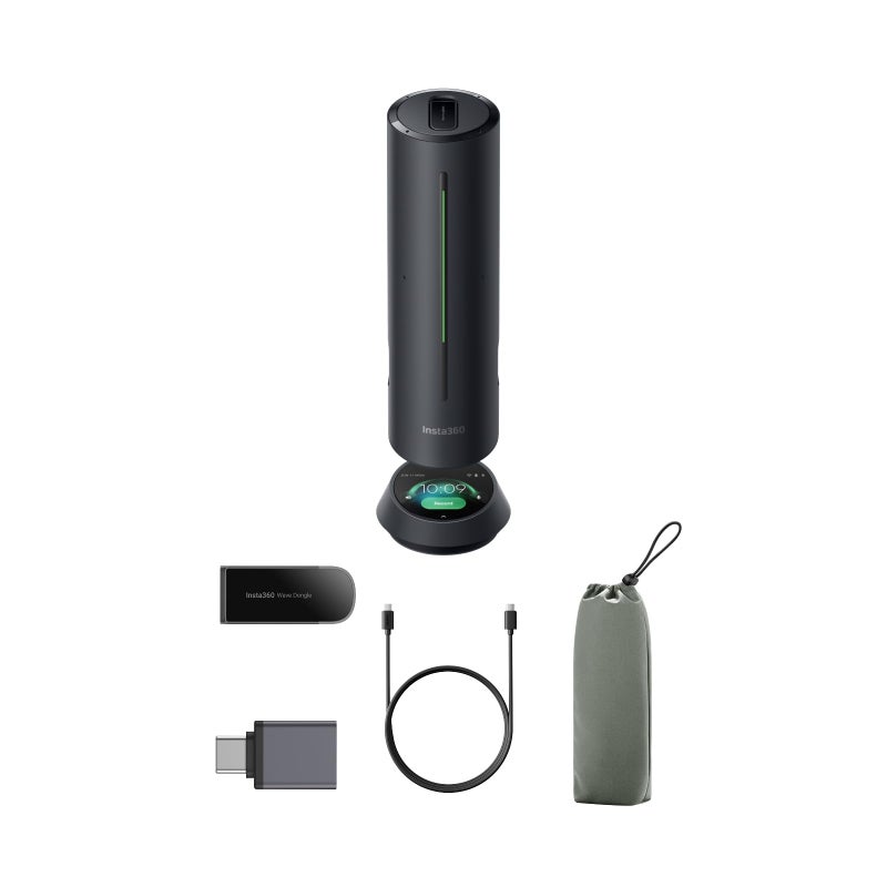 Insta360 Wave AI Conference Speakerphone with Bluetooth, Noise-Canceling Mics, Beamforming, Zoom Certified, AI Transcription & Summary, 32GB Storage for Meetings, Podcasts, Home office and Livestreams - Image 5
