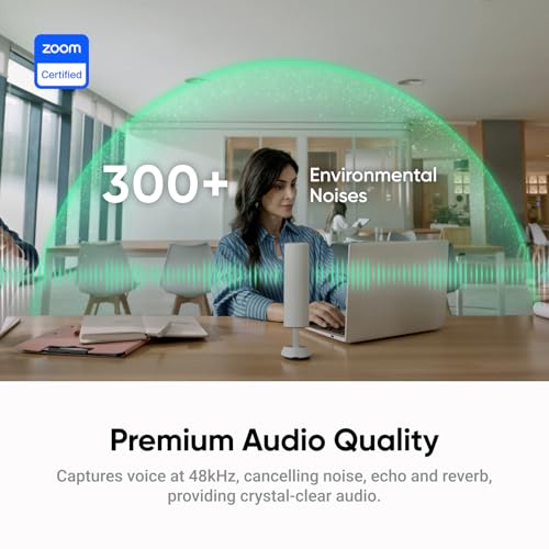 Insta360 Wave AI Conference Speakerphone with Bluetooth, Noise-Canceling Mics, Beamforming, Zoom Certified, AI Transcription & Summary, 32GB Storage for Meetings, Podcasts, Home office and Livestreams - Image 3