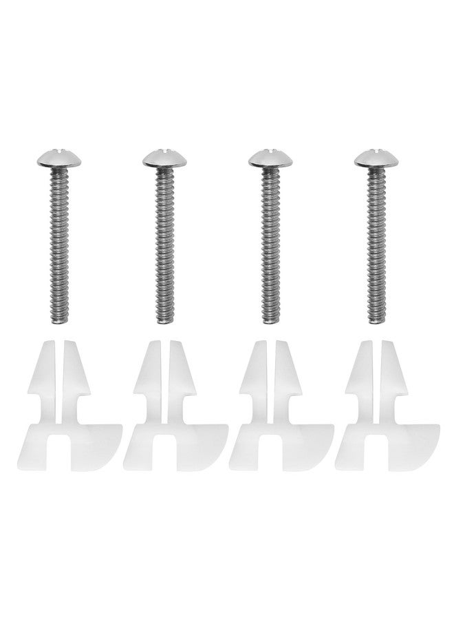 LEDBarz Toilet Seat Screws & Bolts for Kohler 1133024 Hardware Pack, Compatible with Kohler Toilet Seats Parts Secure Fit Toilet Seat Hardware Kit, Non-Slip Rust-Resistant - 4 Pack - Image 1