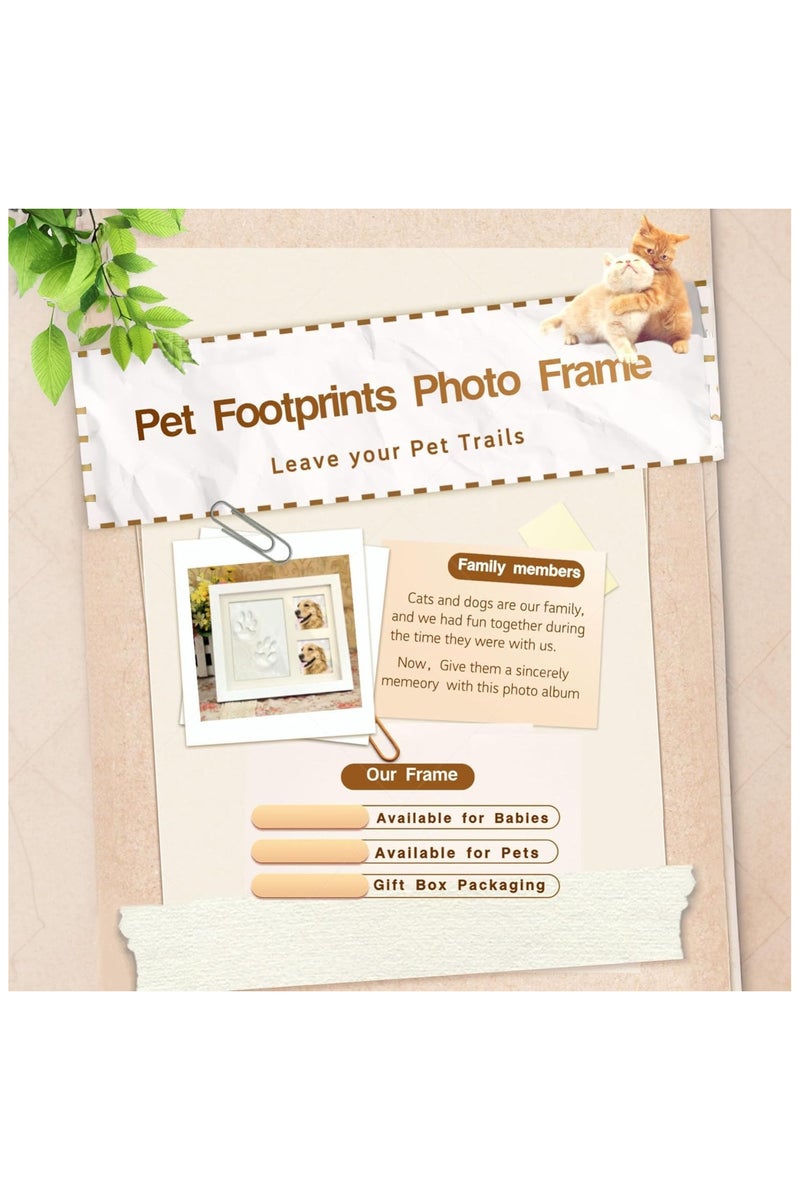 Baby Hand And Footprint Kit 28×23cm,Baby Photo Album,Baby Casting Kit With Clay,Newborn Baby Gifts,New Mum Gifts,Baby Shower Gifts,Baby Essentials For Newborn Memorial,Paw Print Kit For Dogs - Image 2