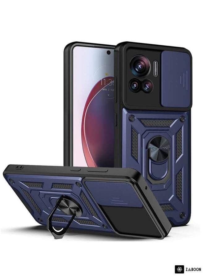 Zaboon Protective Case Cover For Motorola Edge 30 Ultra Sliding Camera Cover Design TPU+PC  - Image 1
