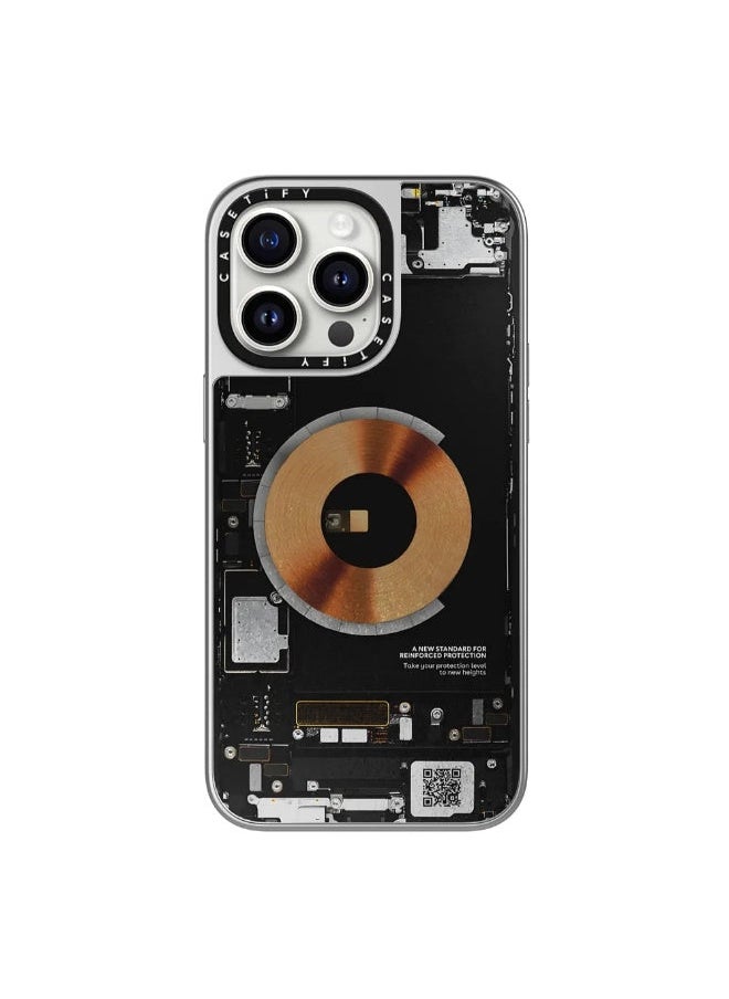 Casetify - MagSafe Mirror Case, Compatible w/ iPhone 15 Pro Max - 5Ft. Drop Protection, Shock Absorbing, Slim & LightWeight, Eco-Friendly, Wireless & MagSafe Charging Compatible - Teardown Print - Image 1