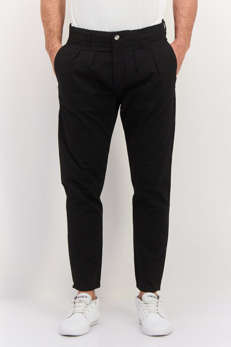 Sorbino سروال رجالي مستقيم قابل للتمدد، أسود - Image 1