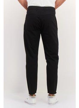 Sorbino Men Solid Stretchable Straight Leg Pants, Black  - Image 3