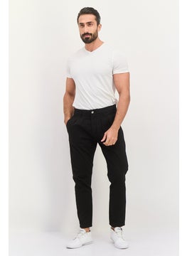 Sorbino Men Solid Stretchable Straight Leg Pants, Black  - Image 4