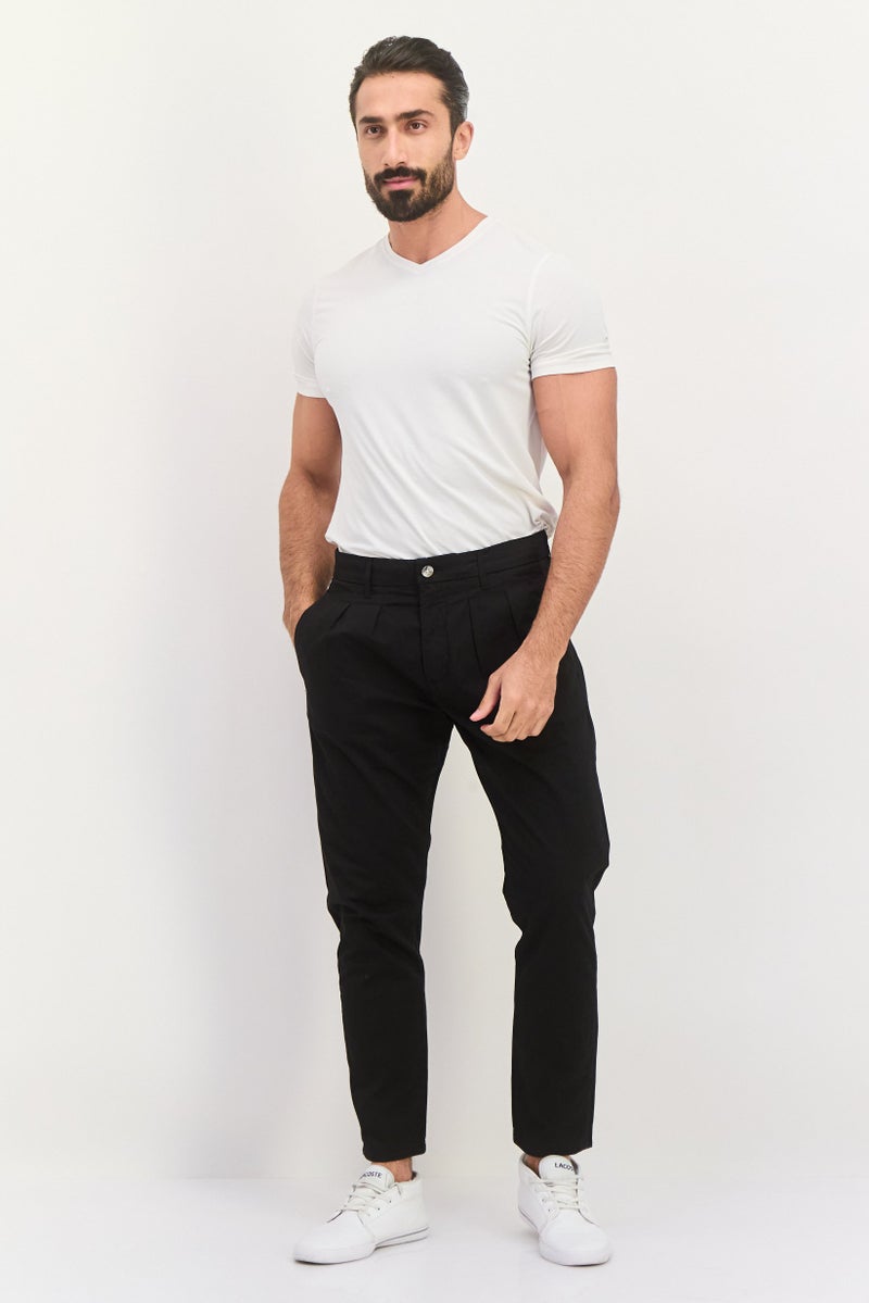 Sorbino سروال رجالي مستقيم قابل للتمدد، أسود - Image 4