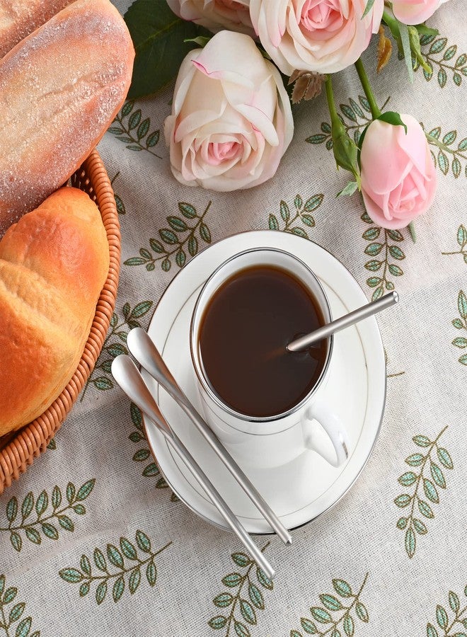 luvtree 8-Pack 5.0" / 12.8cm Stainless Steel Stirring & Mixing Spoon - Reusable Bar Tool for Coffee, Tea, Iced Drinks & Cocktails - Image 2